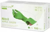 Medi-Inn Nitril Apple Green Einmalhandschuhe, apfelgr&uuml;n, puderfrei, Gr. L 100...