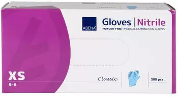 Abena ABENA Nitril Classic Handschuhe blau Puderfrei Small 200 Stk