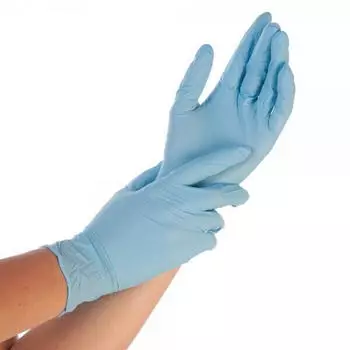 Hygostar Safe Premium Nitrilhandschuhe blau puderfrei VE 1000 St&uuml;ck 8/M