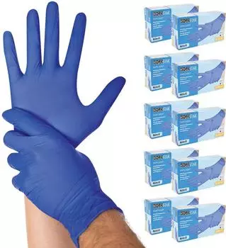 Hygostar Safe Light Nitrilhandschuhe kobaltblau puderfrei VE 1000 St&uuml;ck 10/XL