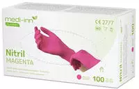 Medi-Inn Nitril Magenta Einmalhandschuhe, puderfrei, Gr. S 100 St