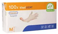 Medi-Inn Vinyl Light Einmalhandschuhe, Gr. M, 10 x 100 St&uuml;ck, gepudert, transparent
