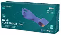 Medi-Inn PRO Nitril Clinic Perfect Long Einmalhandschuhe puderfrei, Gr. M 1000 St