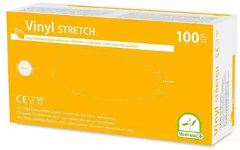 Medi-Inn Vinyl Stretch Einmalhandschuhe puderfrei XL / 100 St&uuml;ck