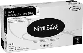 MaiMed Nitril Black 1000 Nitrilhandschuhe schwarz Gr. L Einweghandschuhe