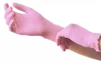 Medi-Inn Einmalhandschuhe Nitril Pink Plus puderfrei VE 1000 St&uuml;ck XL