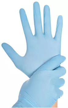 R&ouml;sner-Mautby Meditrade Nitril steril Untersuchungshandschuhe blau puderfrei VE 200 Paar 8/M