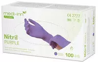 Medi-Inn Nitril Purple Einmalhandschuhe, lila, puderfrei, Gr. XL 100 St