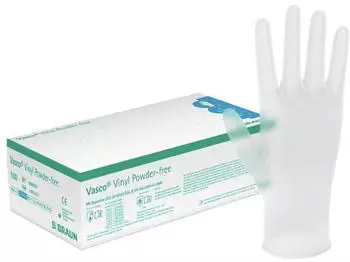 B. Braun Vasco Vinyl powderfree Untersuchungshandschuhe unsteril S