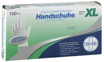 PARAM Handschuhe Einmal Vinyl gepudert XL