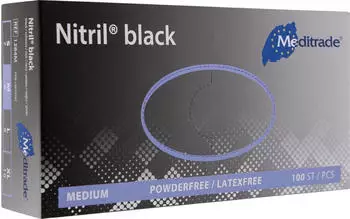 R&ouml;sner-Mautby Meditrade Einmalhandschuhe Nitril black Gr&ouml;&szlig;e M 10x100Stk.