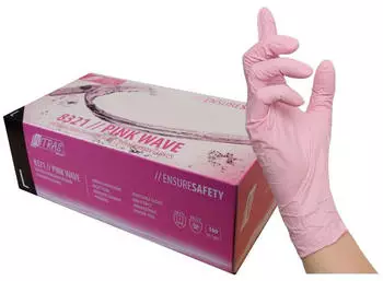 MCD Medical Care Dental 1000 Pink WAVE Nitrilhandschuhe Gr. M rosa Einweghandschuhe