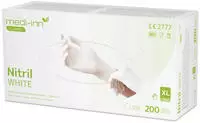 Medi-Inn Nitril white Einmalhandschuhe, wei&szlig;, puderfrei, Big Box, 200er Pack,...