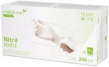 Medi-Inn Nitril white Einmalhandschuhe Big Box 200 St&uuml;ck XL / 2000 St&uuml;ck