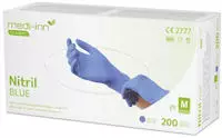 Medi-Inn Nitril blue Einmalhandschuhe Big Box, blau, puderfrei, 200er Pack, Gr....