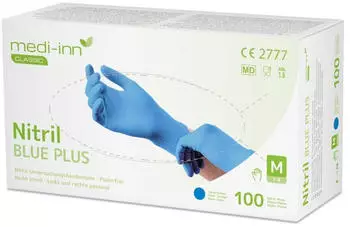 Medi-Inn Nitril blue plus Einmalhandschuhe puderfrei M / 1000 St&uuml;ck