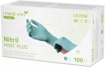 Medi-Inn Nitril Green Plus Einmalhandschuhe puderfrei XS / 100 St&uuml;ck