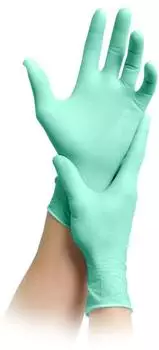 MaiMed Nitril BIO Unt.Handsch.unste.pf Gr.M grün 100 St Handschuhe