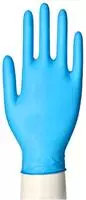 Medi-Inn Latex blue grip Einmalhandschuhe blau puderfrei (100 St&uuml;ck, Gr&ouml;&szlig;e M)