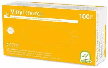 Medi-Inn Vinyl Stretch Einmalhandschuhe puderfrei L / 100 St&uuml;ck
