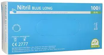Medi-Inn Einmalhandschuhe Nitril blue long puderfrei VE 1000 St&uuml;ck L