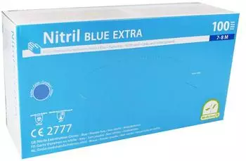 Medi-Inn Nitril blue extra Einmalhandschuhe puderfrei M / 100 St&uuml;ck