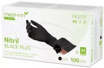 Medi-Inn Einmalhandschuhe Nitril Black plus puderfrei VE 1000 St&uuml;ck XL