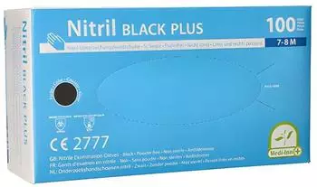 Medi-Inn Einmalhandschuhe Nitril Black plus puderfrei VE 1000 St&uuml;ck M