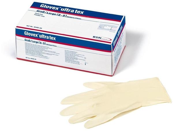 BSN Medical Glovex Ultra Tex Latex-Untersuchuhgshandschuhe puderfrei Gr. S (100 Stk.)