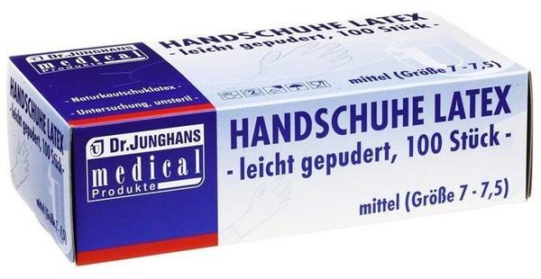 Dr. Junghans Medical Latex-Handschuhe gepudert Gr. M (100 Stk.)