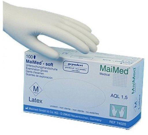 MaiMed Soft Latex-Untersuchungshandschuhe gepudert Gr. XS (100 Stk.)