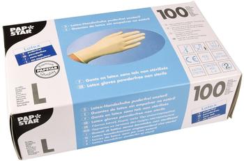 Papstar Latex-Handschuhe puderfrei weiss Gr. L (100 Stk.)