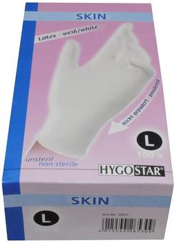 Hygostar Skin Latex weiß gepudert Gr. L (100 Stk.)