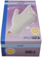 Hygostar 2675, HYGOSTAR unisex Einmalhandschuhe GRIP wei&szlig; Gr&ouml;&szlig;e M 100 St.