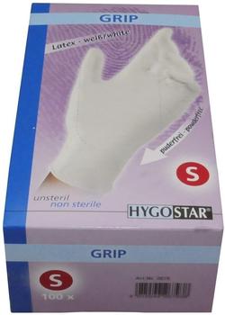 Hygostar Grip Latex weiß puderfrei Gr. S (100 Stk.)