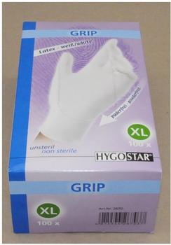 Hygostar Grip Latex weiß puderfrei Gr. XL (100 Stk.)
