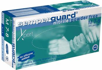Semperit Semperguard Nitril Classic Puderfrei Blau Gr. M (100 Stk.)