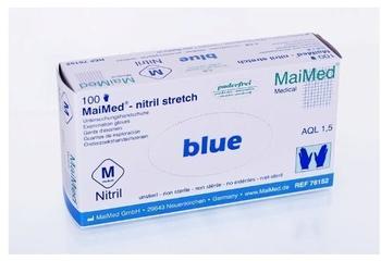 MaiMed stretch blue Nitril-Untersuchungshandschuhe puderfrei Gr. XL (100 Stk.)