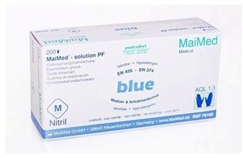 MaiMed Solution Nitril-Untersuchungshandschuhe puderfrei blue Gr. L (200 Stk.)
