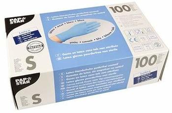 Papstar Latex-Handschuhe puderfrei blau Gr. S (100 Stk.)