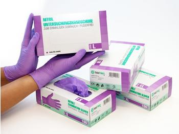 SF Medical Products Nitrilhandschuhe Lila Gr. L (100 Stk.)