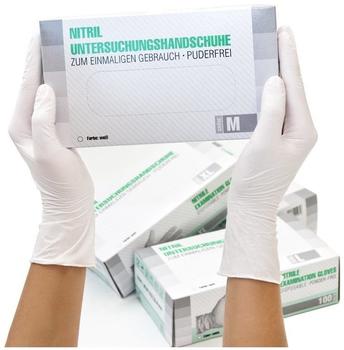 SF Medical Products Nitrilhandschuhe weiß Gr. M (10 x 100 Stk.)