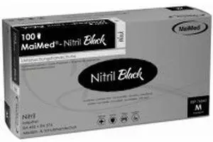 MaiMed Nitril Black puderfrei Gr. L (100 Stk.)