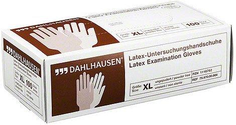 Dahlhausen Latex-Untersuchungshandschuhe ungepudert Gr. XL (100 Stk.)