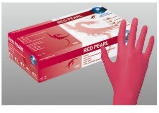 Unigloves Pearl Nitrilhandschuhe puderfrei rot Gr. S (100 Stk.)