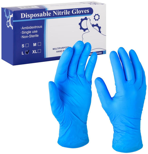 MSW Disposable Nitrile Gloves Purple (100 pcs.) L