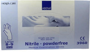 Abena Nitril-Handschuhe puderfrei Gr. L (100 Stk.)