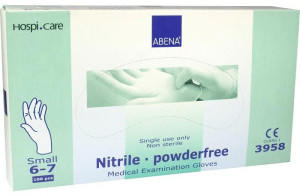 Abena Nitril-Handschuhe puderfrei Gr. S (100 Stk.)