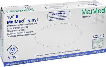 Dr. Junghans Medical Vinyl-Handschuhe gepudert Gr. M (100 Stk.)