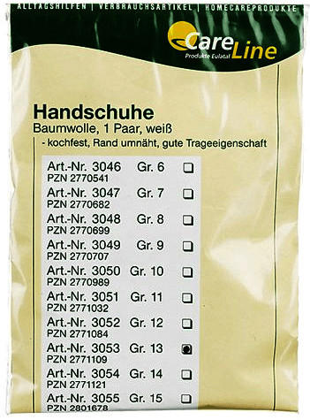 CareLine Handschuhe Baumwolle Gr.13 (2 Stk.)